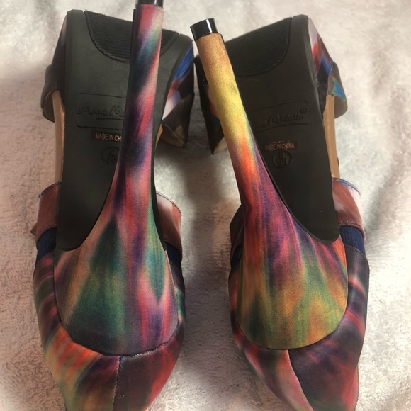 Multicolor heel sandals Anne Michelle Assassin 8 - Picture 4 of 8